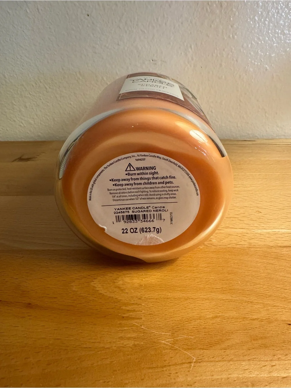 Yankee Candle Sugared Neroli 32oz Jar Candle NEW